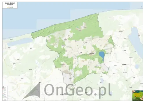 Mapa gminy Choczewo